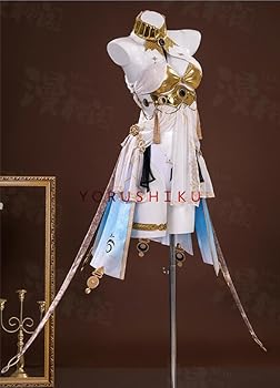 鳴潮　ユーノ　コスプレ衣装　ウイッグ付き Amazon.co.jp: [ALGSSIO] 鳴潮 ユーノ コスプレ衣装+腿飾り+髪